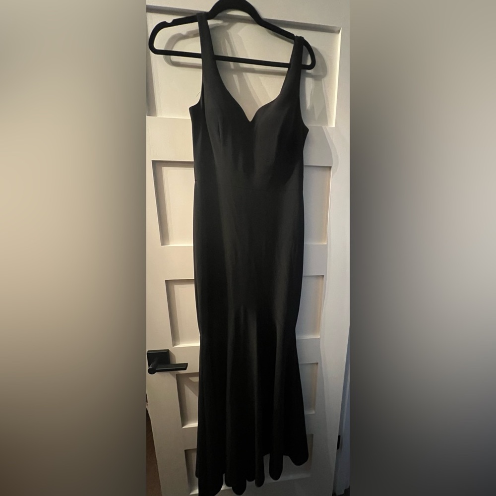 Betsy Adam long black dress